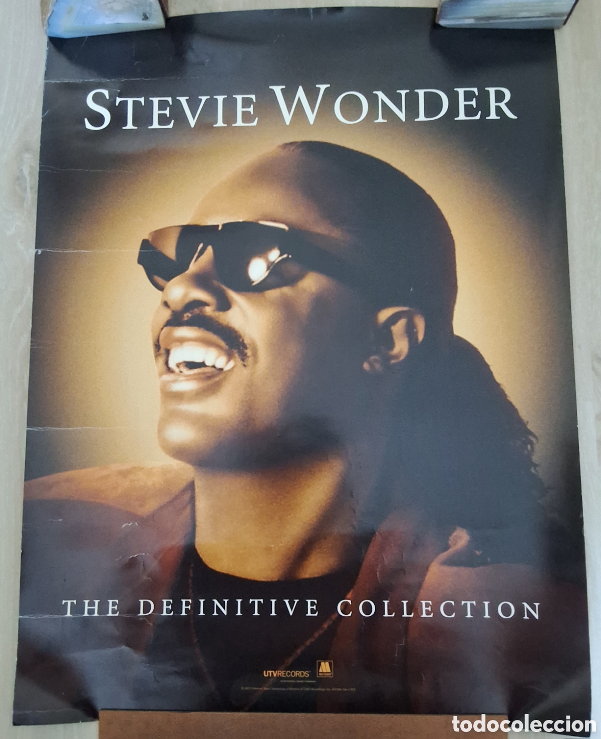 M&uacute;sica de colecci&oacute;n: Stevie Wonder p&oacute;sterthe definitive collection medidas 61 &times; 46 a&ntilde;o 2002