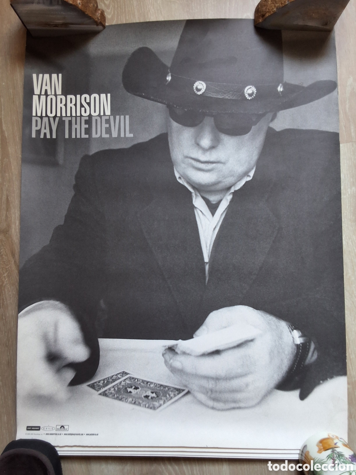 M&uacute;sica de colecci&oacute;n: Van Morrison p&oacute;ster pay the devil medidas 45 &times; 60 a&ntilde;o 2006