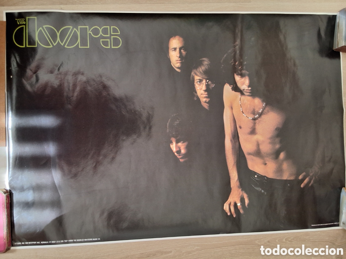 M&uacute;sica de colecci&oacute;n: The doors cartel promocional a&ntilde;o 1984 medidas 92 &times; 62