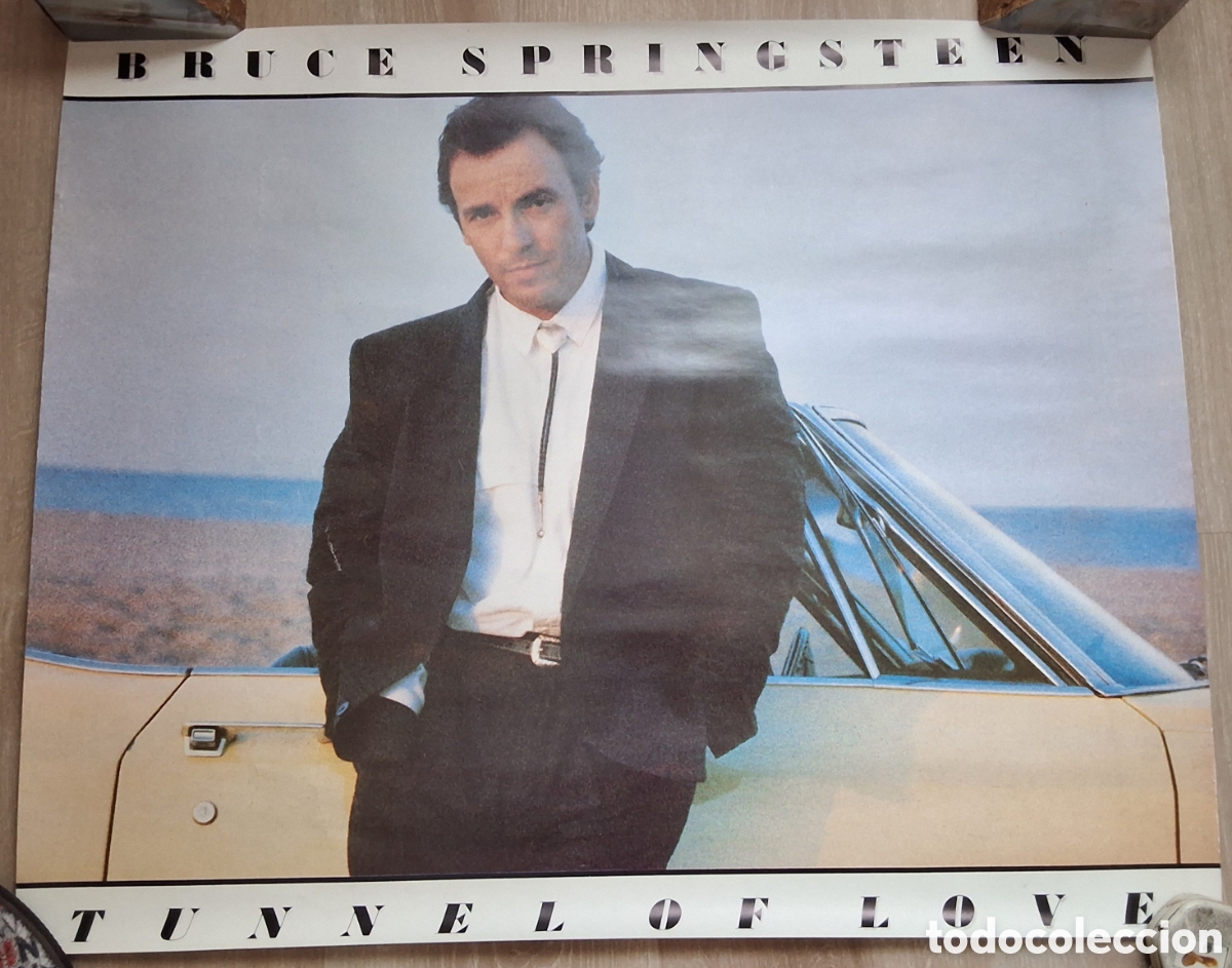 M&uacute;sica de colecci&oacute;n: Bruce springsteen p&oacute;ster promocional tunnel of love medidas 69 &times; 56