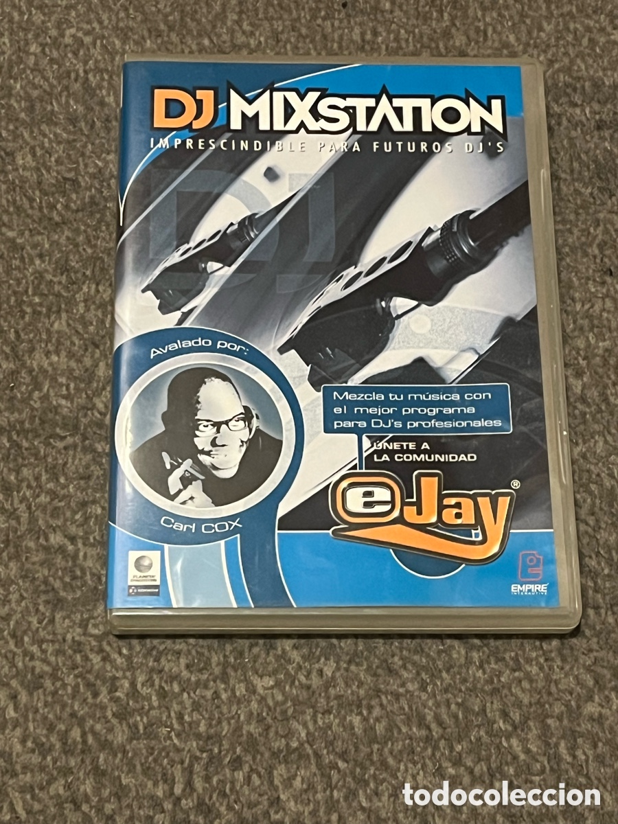 M&uacute;sica de colecci&oacute;n: DJ MIXSTATION. eJay. Avalado por Carl Cox. Antiguo programa para mezclar m&uacute;sica. A&ntilde;o 2001 Pinchar DJ