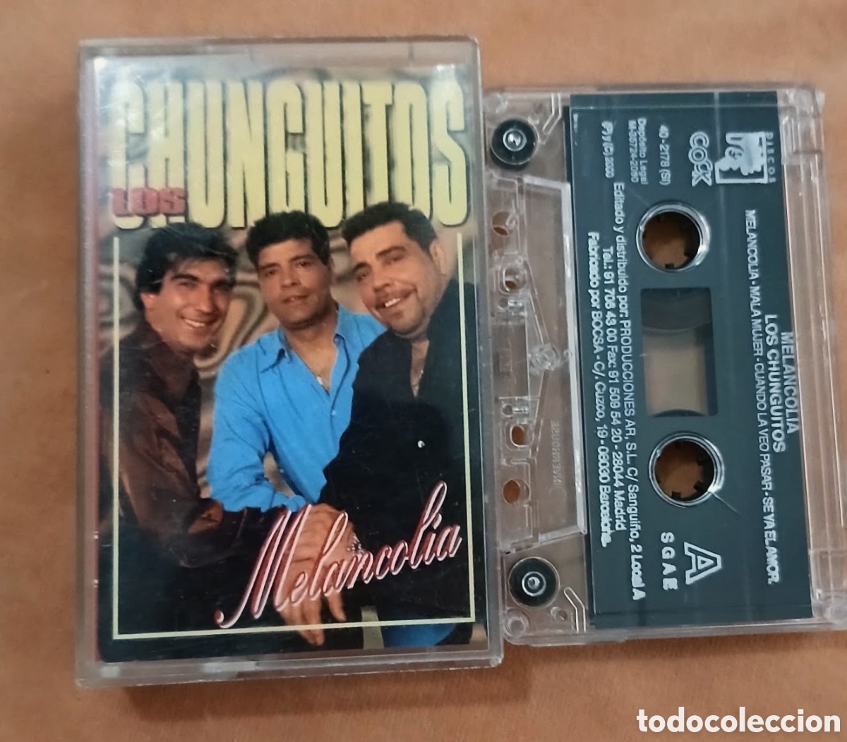 M&uacute;sica de colecci&oacute;n: LOS CHUNGUITOS &bull; MELANCOL&Iacute;A &bull; CASETE