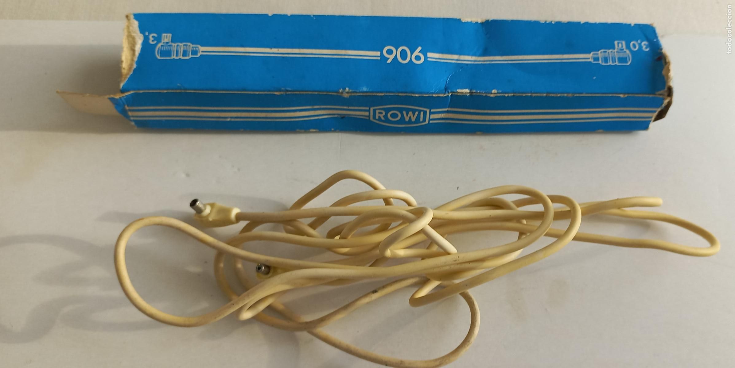 M&uacute;sica de colecci&oacute;n: Cable de sincronizaci&oacute;n de luz de flash. Rowi 906. 3.0. Prolongador sync extension. 2 metros