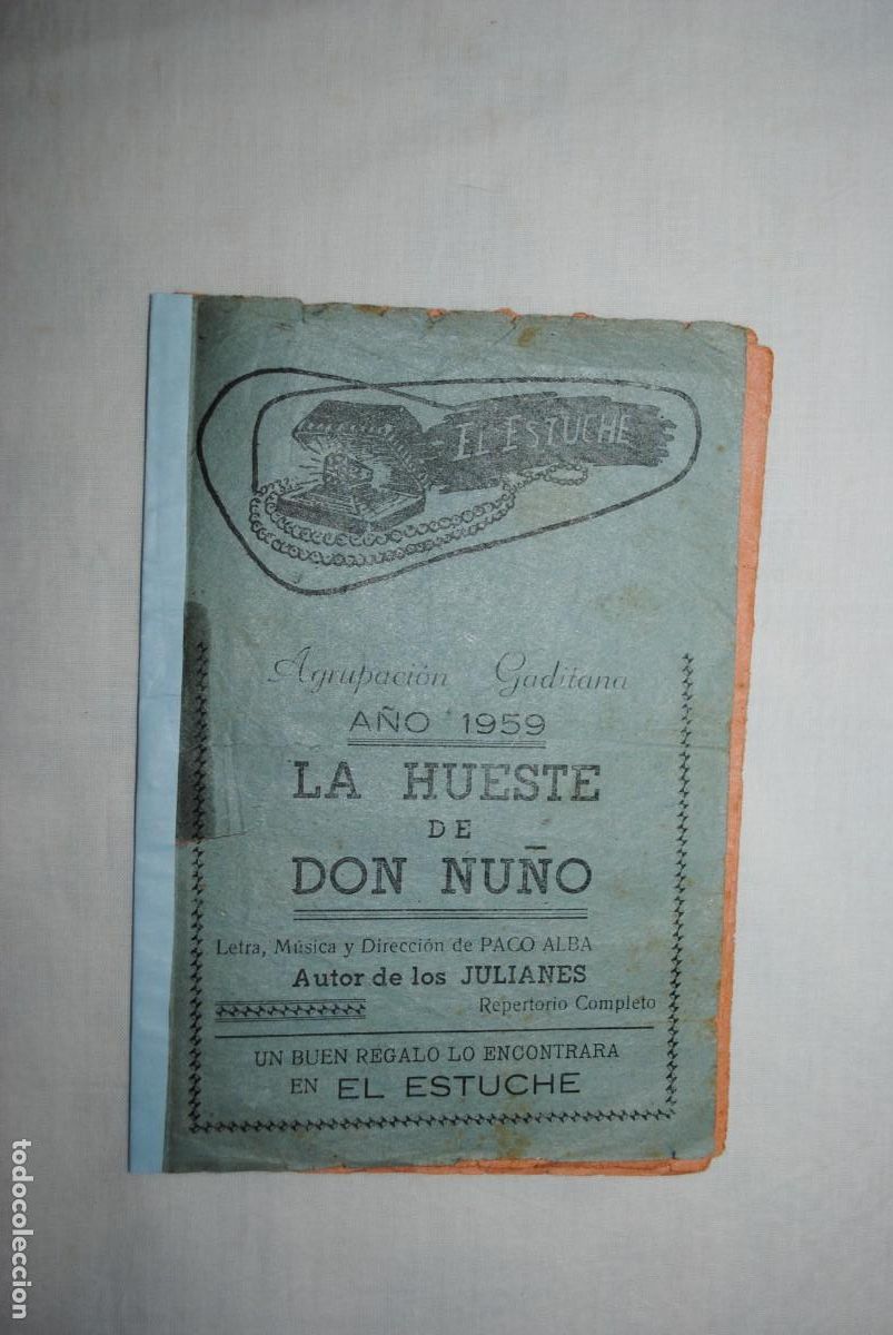 M&uacute;sica de colecci&oacute;n: CARNAVAL DE CADIZ , LA HUESTE DE DON NU&Ntilde;O 1959