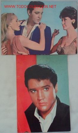 Fotos von Musikern: LOTE DE 2 POSTALES DE ELVIS PRESLEY