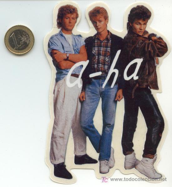 Photos de Chanteurs et Chanteuses: ADHESIVO-PEGATINA A&Ntilde;OS 80 A-HA