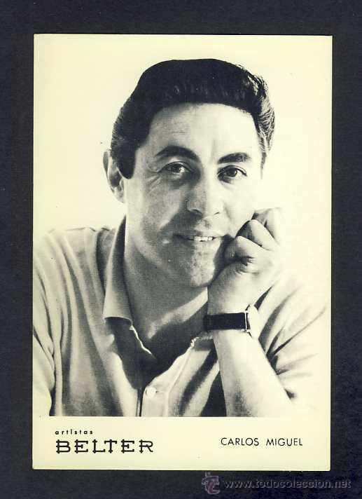 Photos de Chanteurs et Chanteuses: Foto publicitaria de CARLOS MIGUEL (Belter)