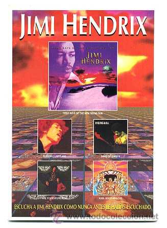 Fotos de cantantes: JIMI HENDRIX. POSTAL. - Foto 1