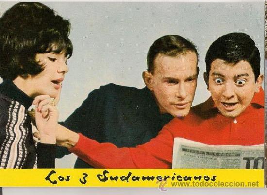 Fotos de Cantantes: POSTAL GRUPO MUSICAL LOS 3 SUDAMERICANOS A&Ntilde;OS 60. ,finalizada