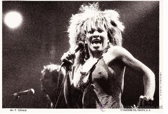 Fotos de cantantes: tina turner.- ed. posters del tiempo.- a&ntilde;o 1981