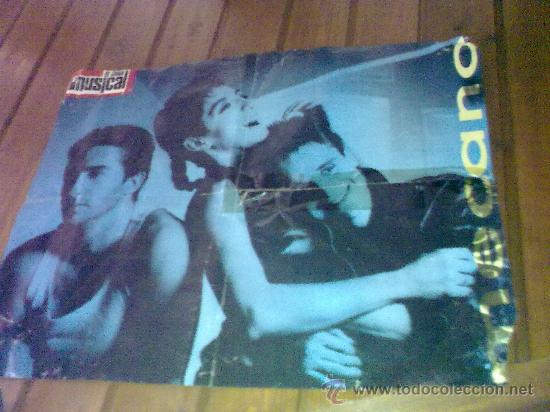 Fotos de cantantes: Antiguo poster reversible de El Gran Musical.52por41cms. Mecano (1986)