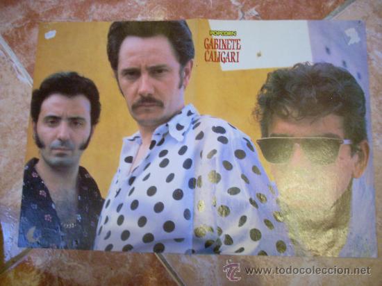 Fotos de Cantantes: P&oacute;ster de Gabinete Caligari. Tama&ntilde;o A-3. A&ntilde;os 80.