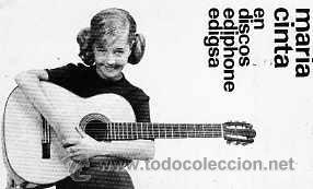 Photos de Chanteurs et Chanteuses: POSTAL EDITADA POR EDIGSA MARIA CINTA