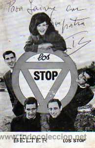 Photos de Chanteurs et Chanteuses: POSTAL EDITADA POR BELTER LOS STOP FIRMADA