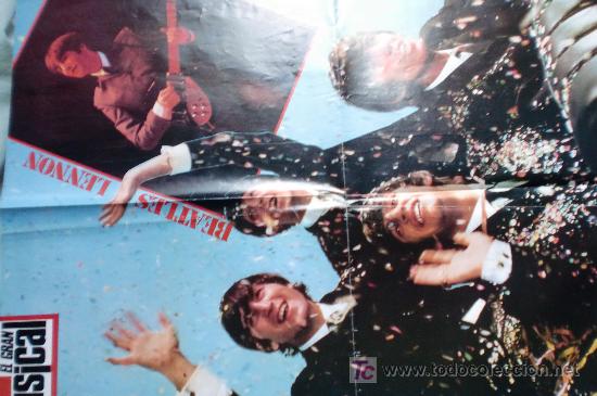 Fotos de cantantes: THE BEATLES-POSTER EL GRAN MUSICAL-57X40CM-REV-J.GURRUCHAGA-V70