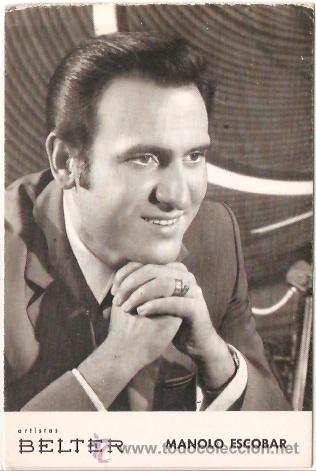 Fotos von Musikern: POSTAL PROMOCION DISCOS BELTER MANOLO ESCOBAR