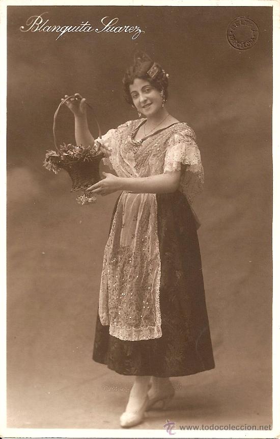 Photos de Chanteurs et Chanteuses: POSTAL FOTOGRAFICA ANTIGUA DE BLANQUITA SUAREZ (Canzonetista)