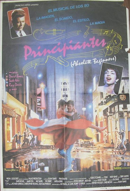 Fotos de cantantes: ABSOLUTE BEGINNERS - PRINCIPIANTES - DAVID BOWIE POSTER PLEGADO 100 X 70 CM