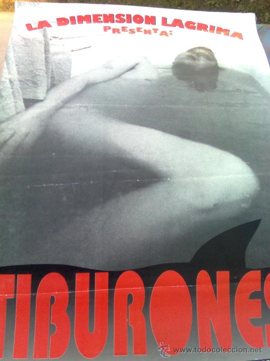 Photos of Singers: Tiburones - Poster Promo del disco - Inmersi&oacute;n. dentelladas de placer (Dimensi&oacute;n l&aacute;grima, 1995)-raro