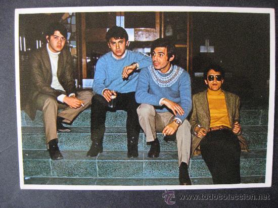 Photos of Singers: POSTAL DE EL GRUPO LOS BRINCOS.ESCRITA.