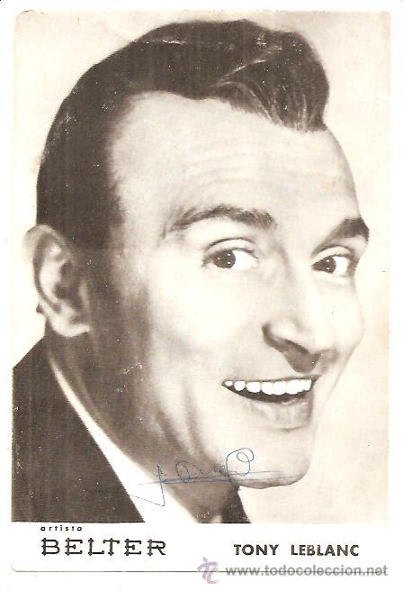 Photos of Singers: ficha Belter de Tony Leblanc