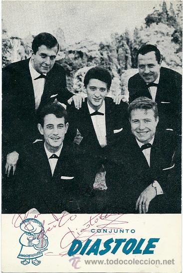 Photos of Singers: 8661 -LOS DIASTOLE FOTO PROMOCIONAL AUTOGRAFIADA POR ALBERTO (CONJUNTO DE LOS A&Ntilde;OS 60)