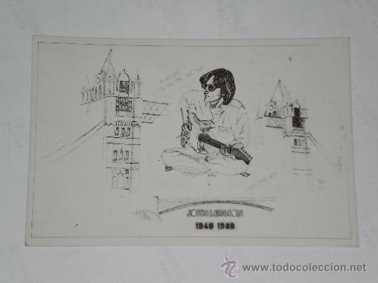 Fotos de Cantantes: POSTAL JOHN LENNON 1940-1980 . SIN CIRCULAR .