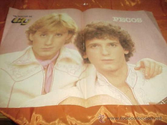 Photos of Singers: POSTER DE LOS PECOS.   DE LA REVISTA LILY.   TAMA&Ntilde;O: 36,5 X 26 CM.  *