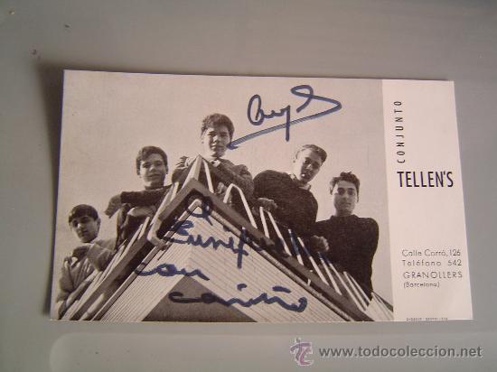 Fotos von Musikern: Foto postal del conjunto Tellen's. ( Dedicada )