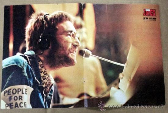 Fotos de Cantantes: POSTER DE JOHN LENNON  DE LA REVISTA MUNDO JOVEN