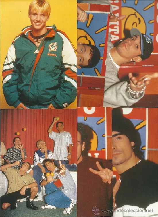 Fotos de Cantantes: SEIS POSTALES DE LOS BACKS TREET BOYS FIRMADAS PARA SUPER POP