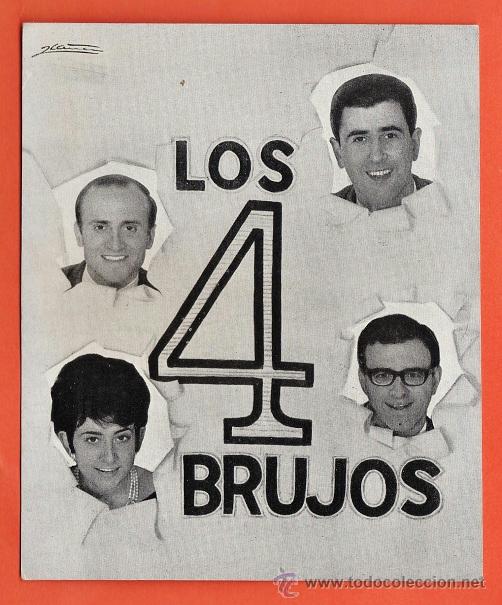 Photos of Singers: postal / foto - los 4 brujos - en discos zafiro - a&ntilde;os 60 / 70