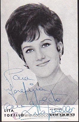 Photos de Chanteurs et Chanteuses: POSTAL LITA TORELLO  EDITADA POR VERGARA FIRMADA