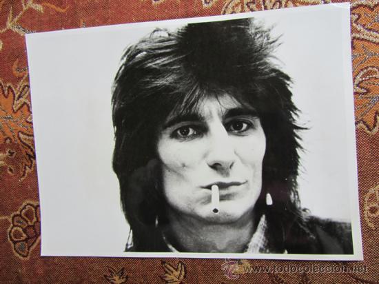 Fotos von Musikern: FOTO EN BLANCO Y NEGRO DE RON WOOD- MEDIDAS 18 X 24 CMS