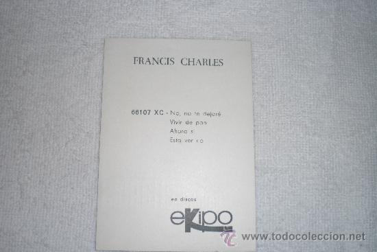 Fotos de cantantes: FRANCIS CHARLES - Foto 2