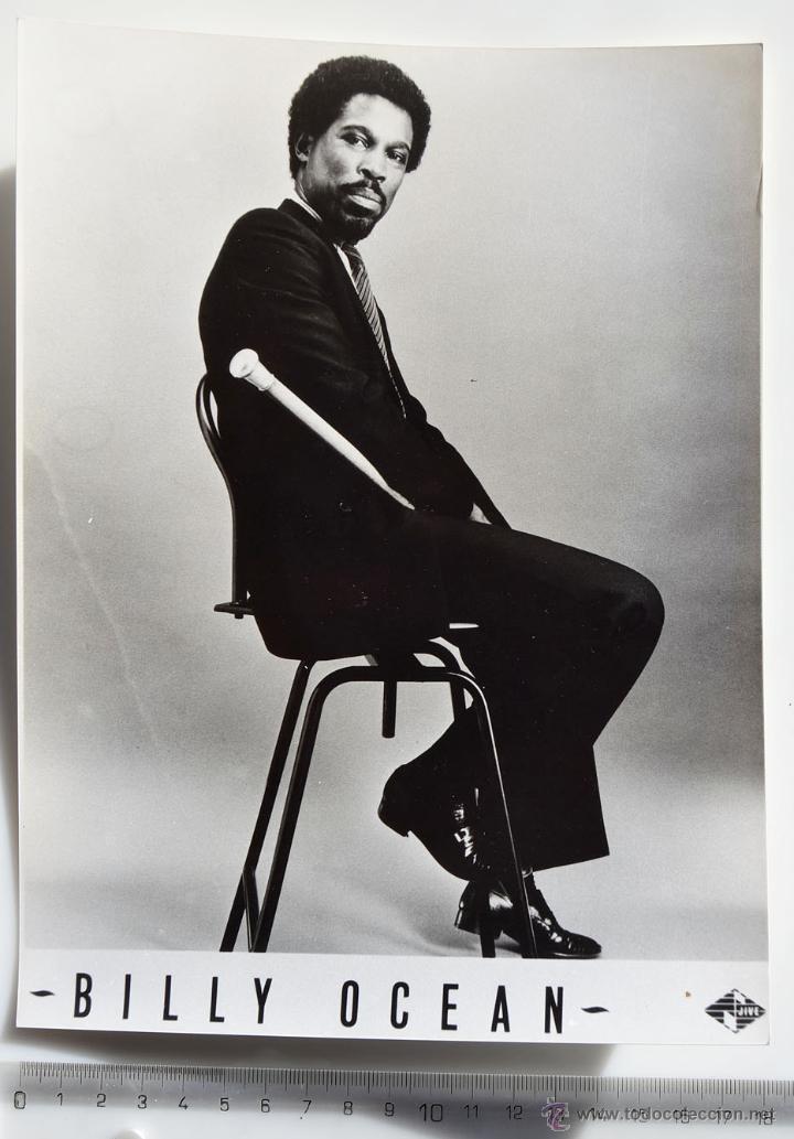 Photos of Singers: BILLY OCEAN FOTO PROMOCIONAL DISCOGRAFICA DE LA EPOCA 18X24