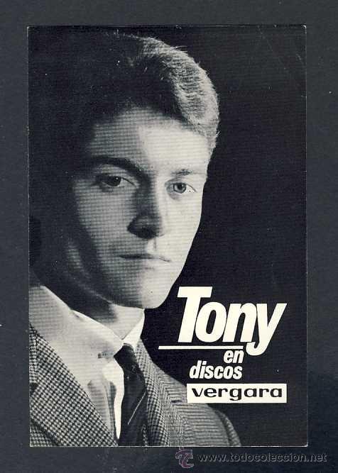 Photos of Singers: Tarjeta de cantantes: Tony Vilaplana de Sabadell, discos Vergara