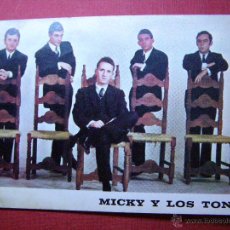 Fotos de Cantantes: ANTIGUA POSTAL DISCOFRÁFICA - MICKY Y LOS TONYS - NOVOLA ZAFIRO -