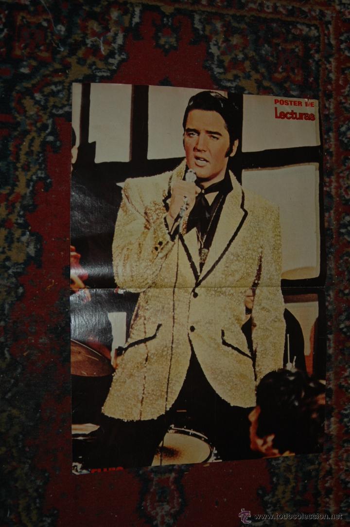 Fotos de cantantes: CANTANTE ELVIS PRESLEY  POSTER CENTRAL REVISTA LECTURAS A&Ntilde;OS 70