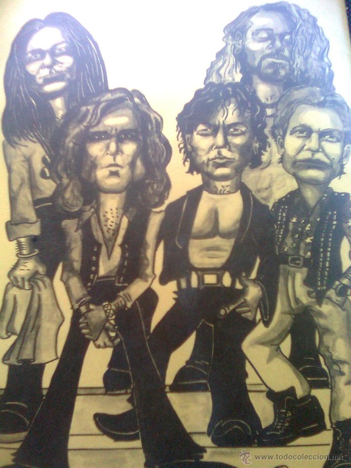 Fotos de cantantes: Heroes Del silencio - david morton -mis l&aacute;mina&acute;s pop. serie espa&ntilde;ol 80&acute;s- Cartulina A3