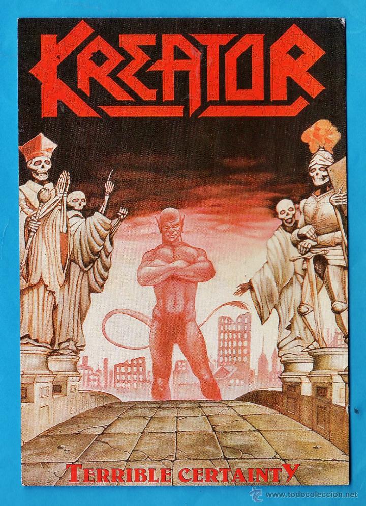 Photos of Singers: postal - ++ kreator ++ / terrible certainty - col. underground - n&ordm; 517 - ed. inglesa - a&ntilde;os 80 / 90