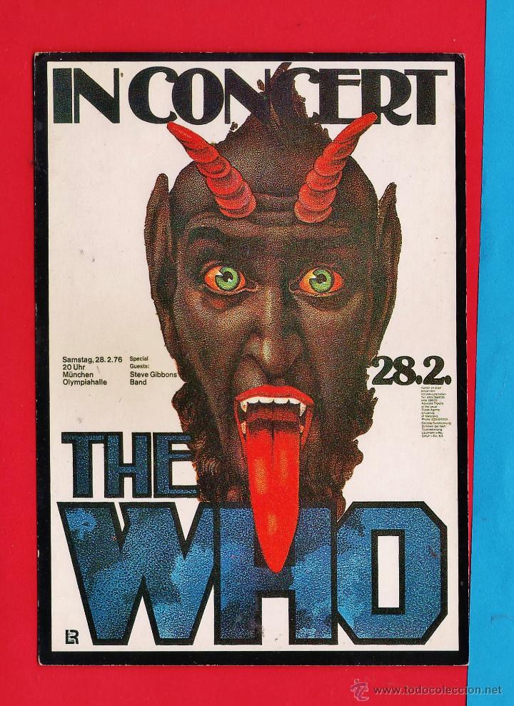 Fotos de Cantantes: postal -++ the who ++ in concert - col. underground 616 - nueva - ed. inglesa - a&ntilde;os 80