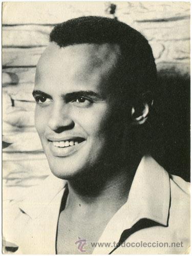 Fotos de cantantes: HARRY BELAFONTE &ndash; POSTAL PROMOCIONAL &ndash; MADE IN SPAIN &ndash; FOTO-OBSEQUIO ROMANTICA