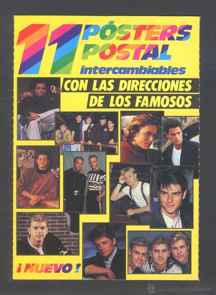 Fotos de Cantantes: *Super Pop. 11 Posters. Postal* Lote 3 diferentes misma serie. Nuevas.