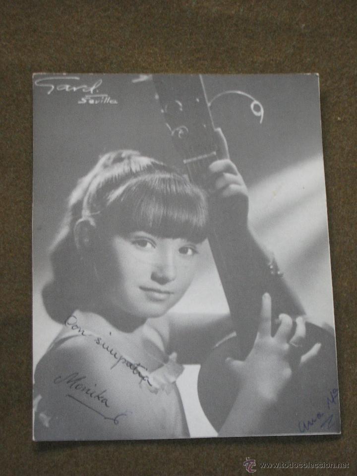 Photos de Chanteurs et Chanteuses: POSTAL DE FELICITACION CON FIRMA DE ANGELICA - FIRMA MONIKA - FIRMA ANA MARY