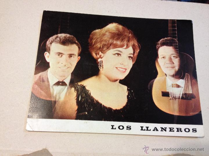 Fotos von Musikern: Antigua postal o fotografia promocional LOS LLANEROS - Discos Zafiro