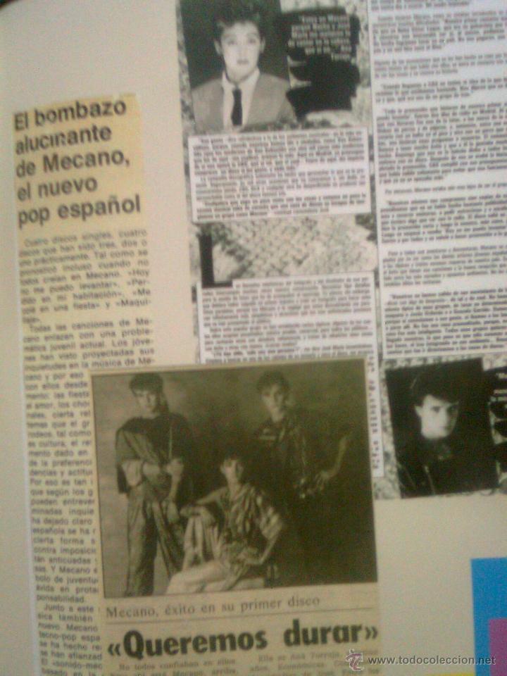 Fotos de Cantantes: Mecano (1981) - Mis L&aacute;mina&acute;s Pop David Morton - Collage art&iacute;culos - Cartulina A3