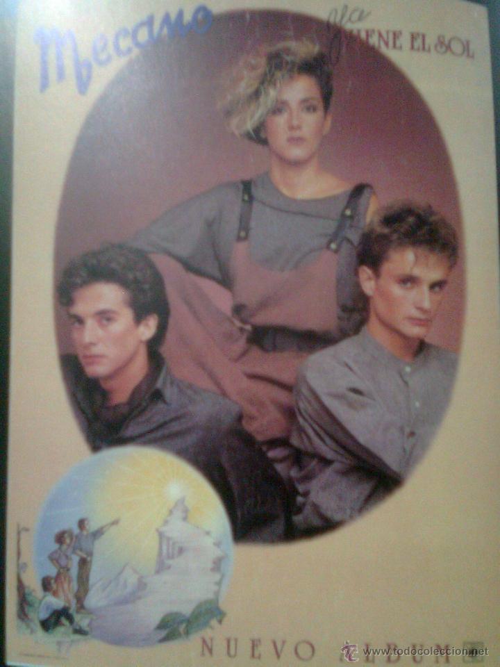 Fotos de Cantantes: Mecano (1984) - Mis L&aacute;mina&acute;s Pop David Morton - Ya viene el sol - Cartulina A3