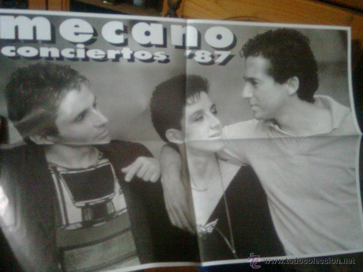 Fotos de Cantantes: Mecano - Cartel reproduccion Gira 1987 - A3 - Facsimil repro 2011