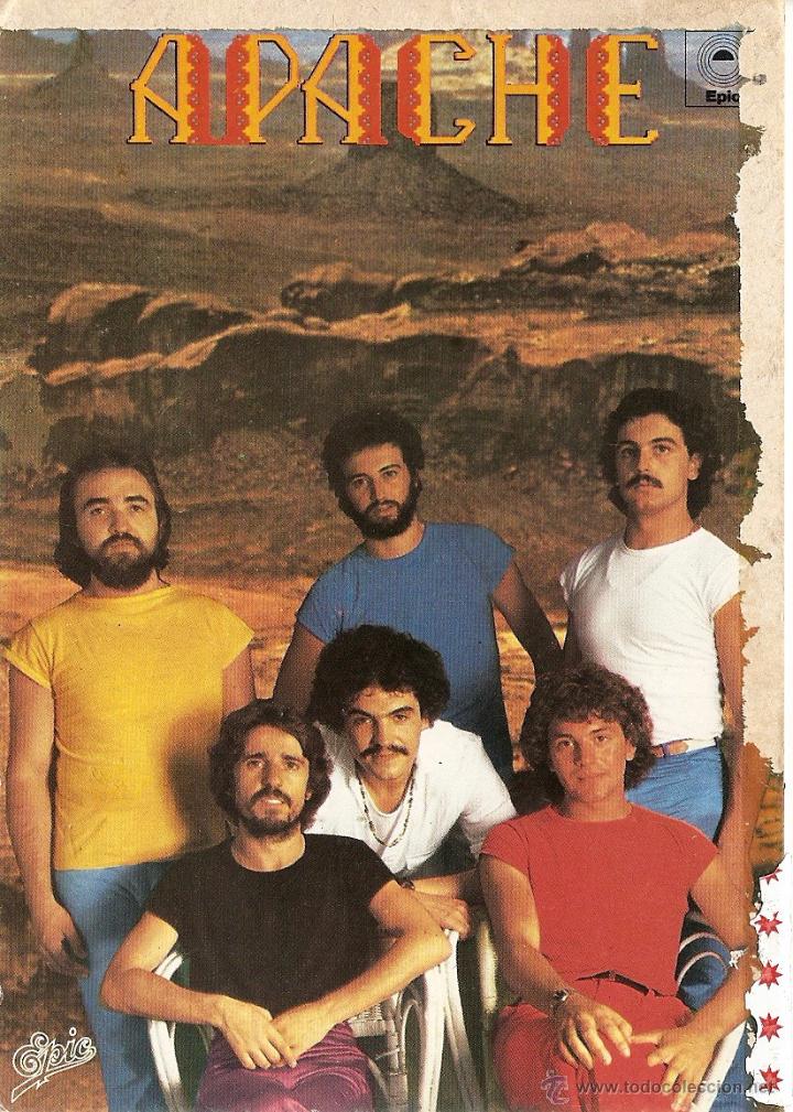 Photos de Chanteurs et Chanteuses: POSTAL, APACHE, GRUPO MUSICAL A&Ntilde;OS 70, ED. CBS